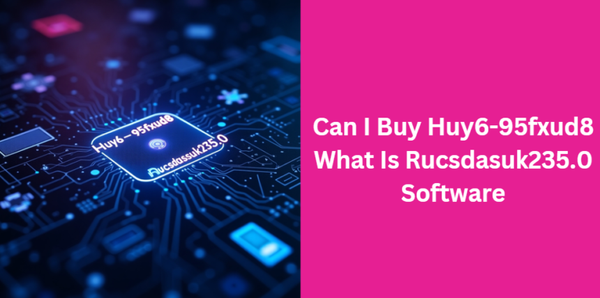 Can I Buy Huy6-95fxud8 What Is Rucsdasuk235.0 Software