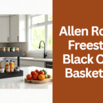 Allen Roth 1 Tier Freestanding Black Can Rack Basket Weight