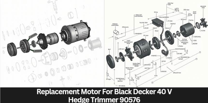 Replacement Motor For Black Decker 40 V Hedge Trimmer 90576