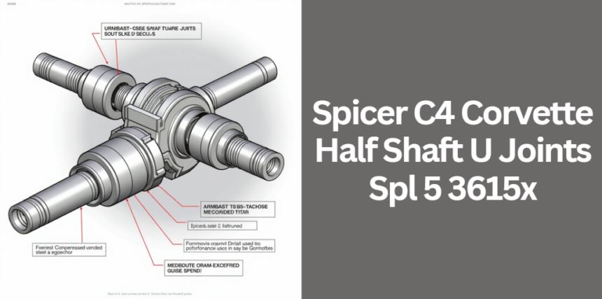 Spicer C4 Corvette Half Shaft U Joints Spl 5 3615x